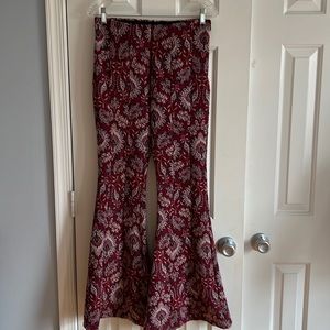 Anthropologie paisley flare pants